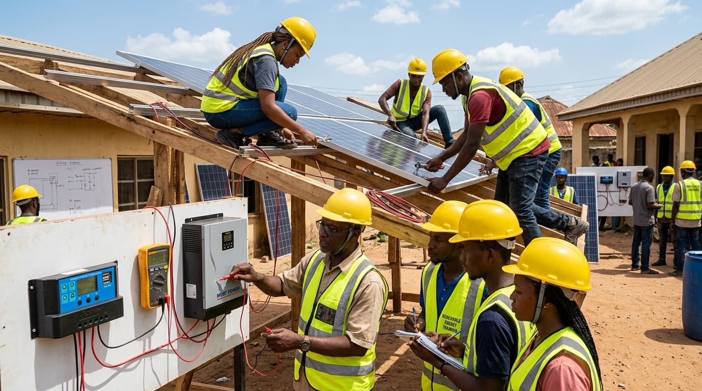 Adele Foundation Solar PV Installation & Maintenance workshop